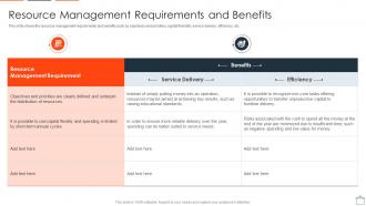 Align Projects With Project Resource Planning Requirements And Benefits