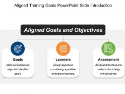 Aligned Training Goals Powerpoint Slide Introduction