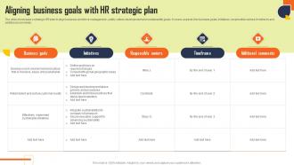 Aligning Business Goals With HR Strategic Plan