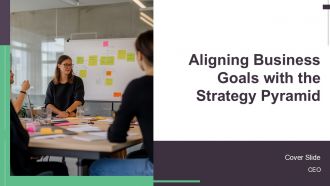 Aligning Business Goals With The Strategy Pyramid PPT Structure AT