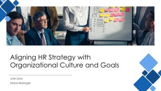 Aligning HR Strategy With Organizational Culture And Goals PPT PowerPoint AT