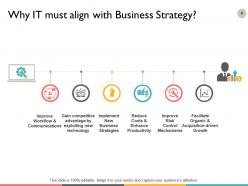 Aligning it and business strategy powerpoint presentation slides