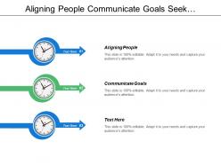 Aligning people communicate goals seek commitment build teams