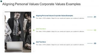 Aligning Personal Values Corporate Values Examples In Powerpoint And Google Slides Cpb