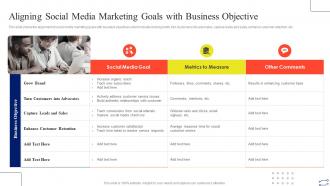 Aligning Social Media Marketing Goals With Business Objective Digital Marketing Strategies
