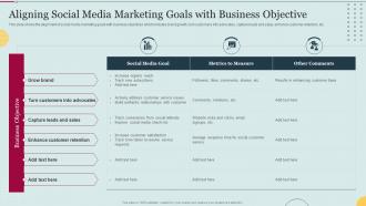 Aligning Social Media Marketing Goals With Business Objective E Marketing Approaches To Increase
