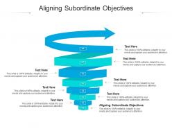 Aligning subordinate objectives ppt powerpoint presentation outline layout ideas cpb