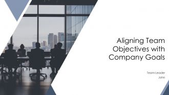 Aligning Team Objectives With Company Goals PPT Example AT