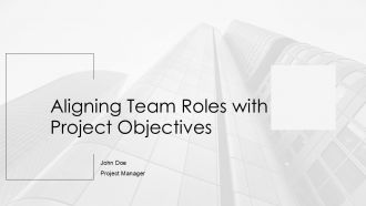 Aligning Team Roles With Project Objectives PPT Summary AT