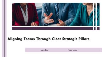 Aligning Teams Through Clear Strategic Pillars PPT Presentation AT Aligning Teams Through Clear Strategic Pillars PPT Presentation AT