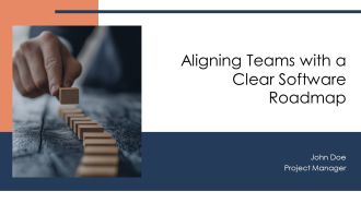 Aligning Teams With A Clear Software Roadmap PPT Structure AT