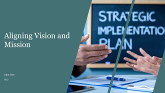 Aligning Vision And Mission PPT Sample AT