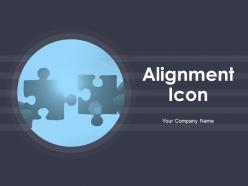 Alignment Icon Business Management Marketing Strategy