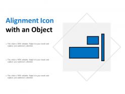 Alignment icon with an object
