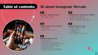 All About Instagram Threads Powerpoint Presentation Slides AI CD Designed Professionally