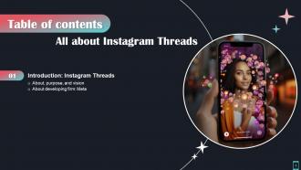 All About Instagram Threads Powerpoint Presentation Slides AI CD Professional Professionally