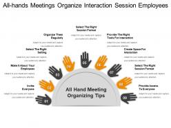 All hands meetings organize interaction session employees