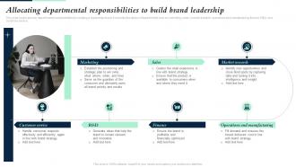 Allocating Departmental Responsibilities To Build Brand Building Brand Leadership Strategy