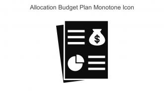 Allocation Budget Plan Monotone Icon In Powerpoint Pptx Png And Editable Eps Format