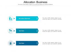 Allocation business ppt powerpoint template slide download cpb