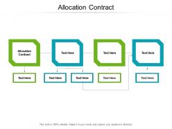 Allocation contract ppt powerpoint presentation portfolio graphics example cpb