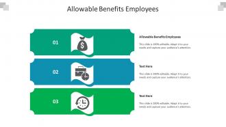 Allowable benefits employees ppt powerpoint presentation icon example topics cpb