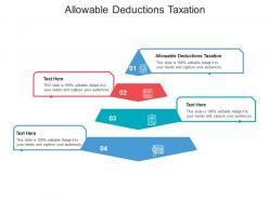 Allowable deductions taxation ppt powerpoint presentation show topics cpb