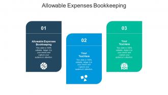 Allowable expenses bookkeeping ppt powerpoint presentation visual aids icon cpb