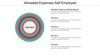 Allowable expenses self employed ppt powerpoint presentation outline infographics cpb