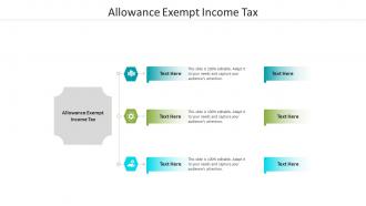 Allowance exempt income tax ppt powerpoint presentation inspiration slide download cpb