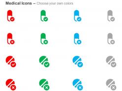 Allowed and not allowed capsules and tablets ppt icons graphics