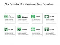 Alloy production grid manufacture paste production oxide manufacture