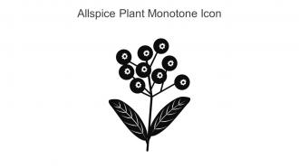 Allspice Plant Monotone Icon In Powerpoint Pptx Png And Editable Eps Format