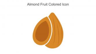 Almond Fruit Colored Icon In Powerpoint Pptx Png And Editable Eps Format