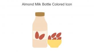Almond Milk Bottle Colored Icon In Powerpoint Pptx Png And Editable Eps Format