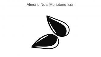 Almond Nuts Monotone Icon In Powerpoint Pptx Png And Editable Eps Format