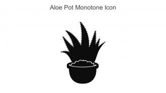 Aloe Pot Monotone Icon In Powerpoint Pptx Png And Editable Eps Format