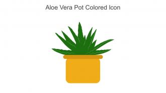 Aloe Vera Pot Colored Icon In Powerpoint Pptx Png And Editable Eps Format