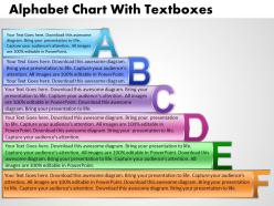 Alpahabet chart with textboxes 14
