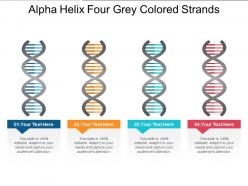 Alpha helix four grey colored strands