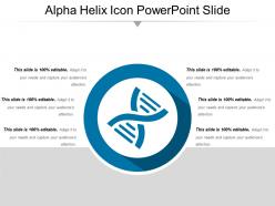 Alpha helix icon powerpoint slide