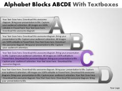 Alphabet blocks abcd with textboxes 6
