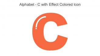 Alphabet C With Effect Colored Icon In Powerpoint Pptx Png And Editable Eps Format