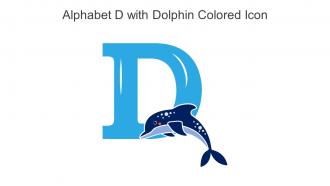 Alphabet D With Dolphin Colored Icon In Powerpoint Pptx Png And Editable Eps Format
