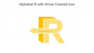 Alphabet R With Arrow Colored Icon In Powerpoint Pptx Png And Editable Eps Format