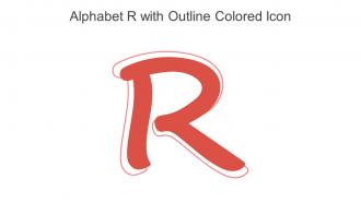 Alphabet R With Outline Colored Icon In Powerpoint Pptx Png And Editable Eps Format