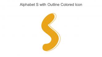 Alphabet S With Outline Colored Icon In Powerpoint Pptx Png And Editable Eps Format