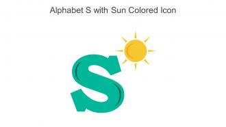 Alphabet S With Sun Colored Icon In Powerpoint Pptx Png And Editable Eps Format