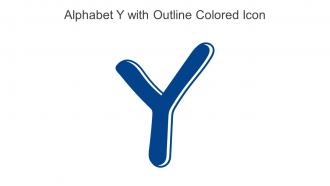 Alphabet Y With Outline Colored Icon In Powerpoint Pptx Png And Editable Eps Format
