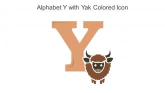 Alphabet Y With Yak Colored Icon In Powerpoint Pptx Png And Editable Eps Format